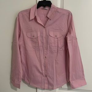 New York & Company Pink Button Up